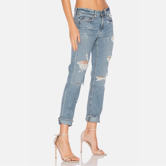 Rag & Bone / JEAN Beckers Boyfriend Distressed Denim Jeans - Picture 3 of 4